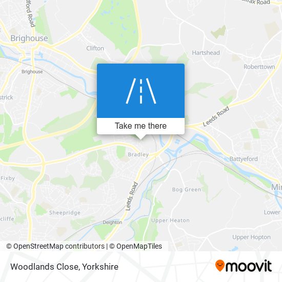 Woodlands Close map