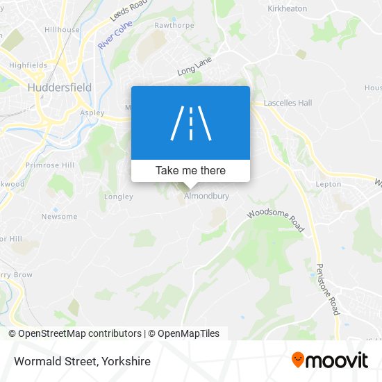 Wormald Street map