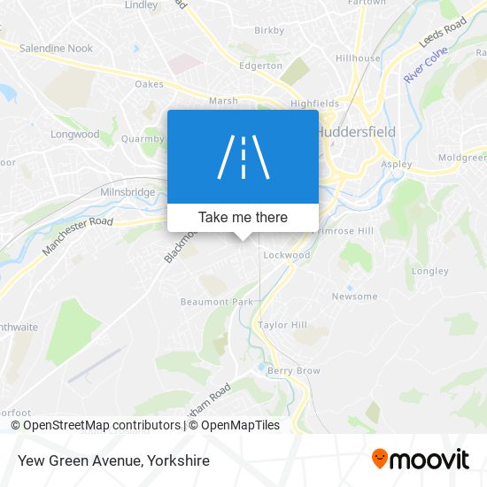 Yew Green Avenue map