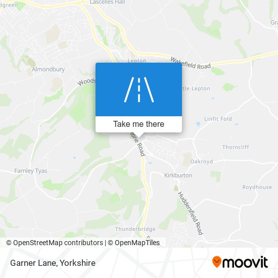 Garner Lane map