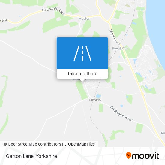 Garton Lane map