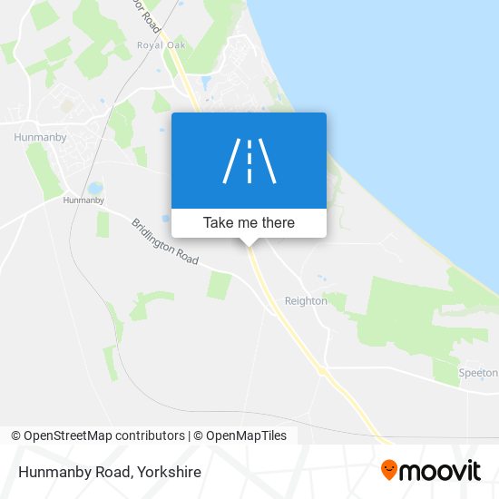 Hunmanby Road map