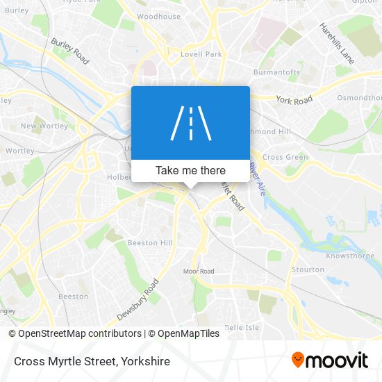 Cross Myrtle Street map