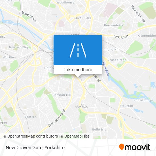 New Craven Gate map