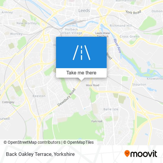 Back Oakley Terrace map