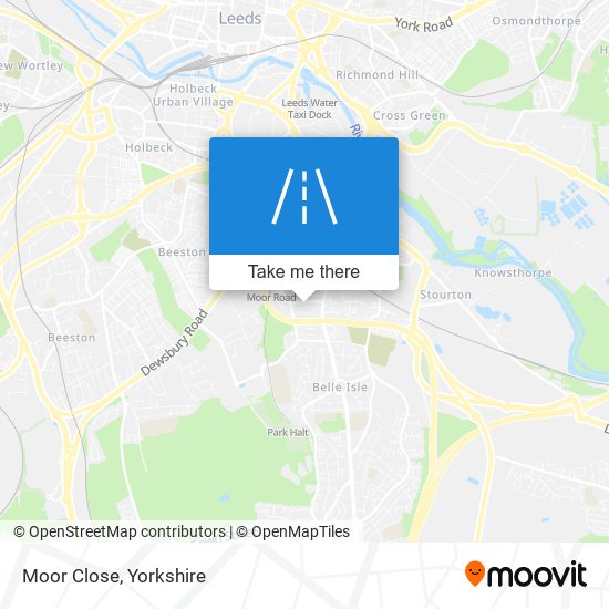 Moor Close map