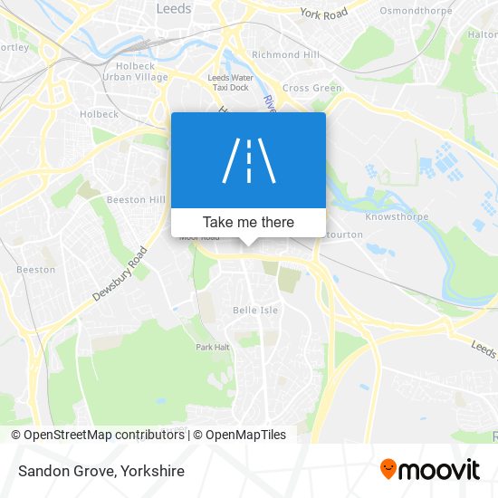 Sandon Grove map