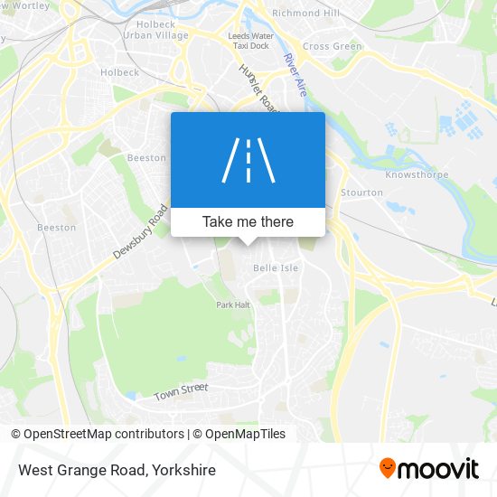 West Grange Road map