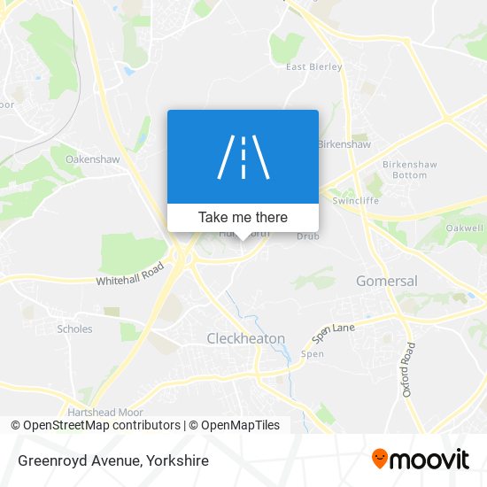 Greenroyd Avenue map
