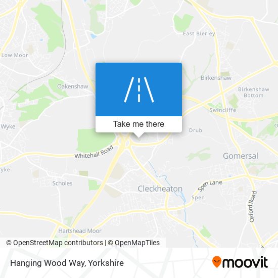Hanging Wood Way map