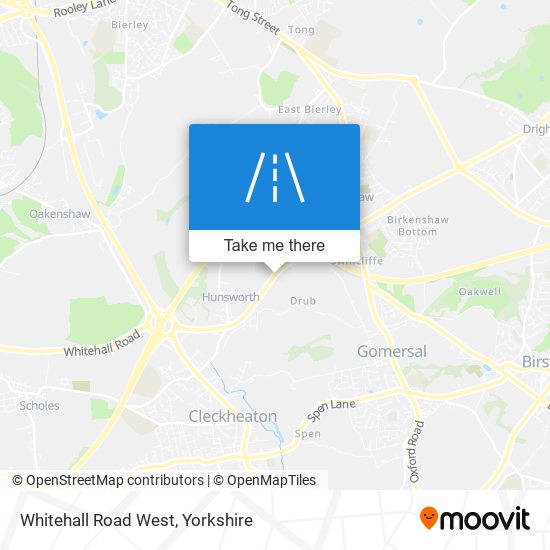 Whitehall Road West map