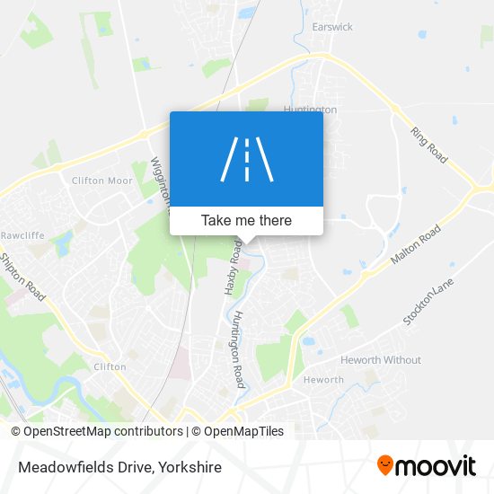 Meadowfields Drive map