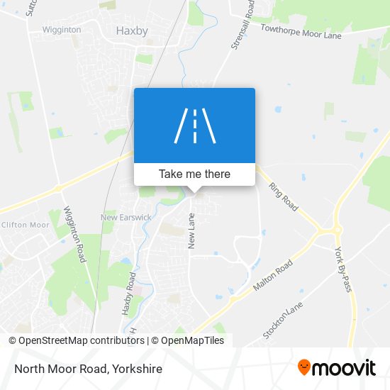 North Moor Road map