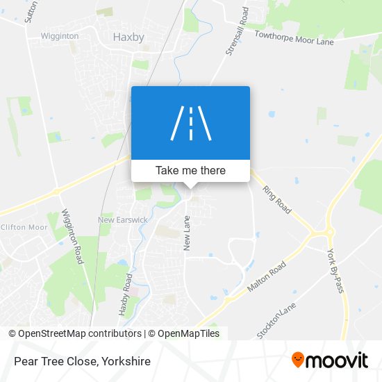 Pear Tree Close map
