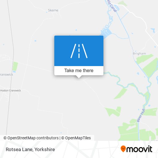 Rotsea Lane map