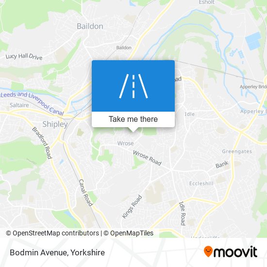 Bodmin Avenue map