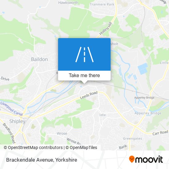 Brackendale Avenue map