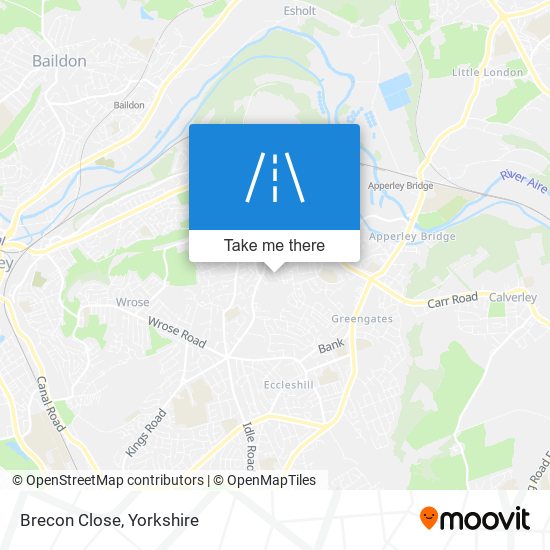 Brecon Close map