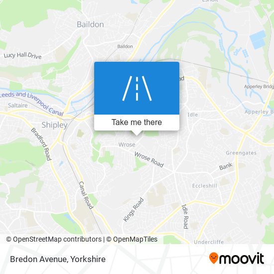 Bredon Avenue map