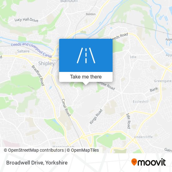 Broadwell Drive map