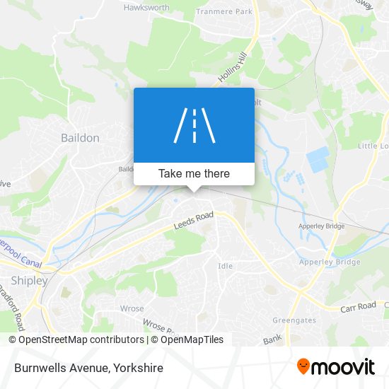 Burnwells Avenue map