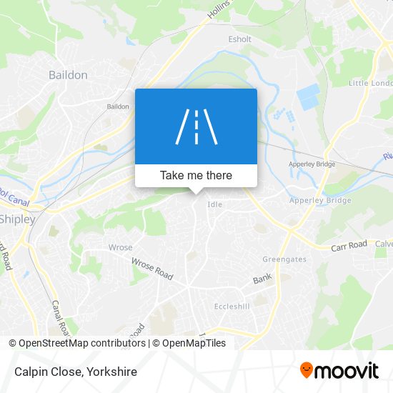 Calpin Close map