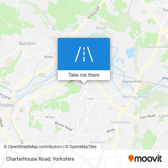 Charterhouse Road map