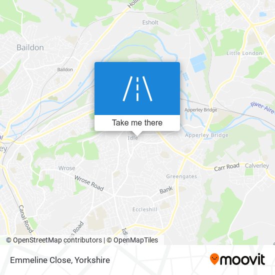 Emmeline Close map