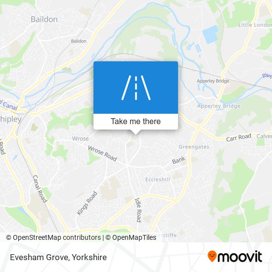 Evesham Grove map