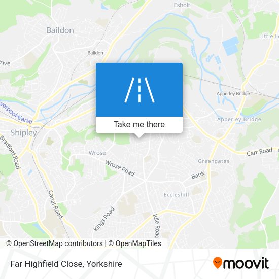 Far Highfield Close map