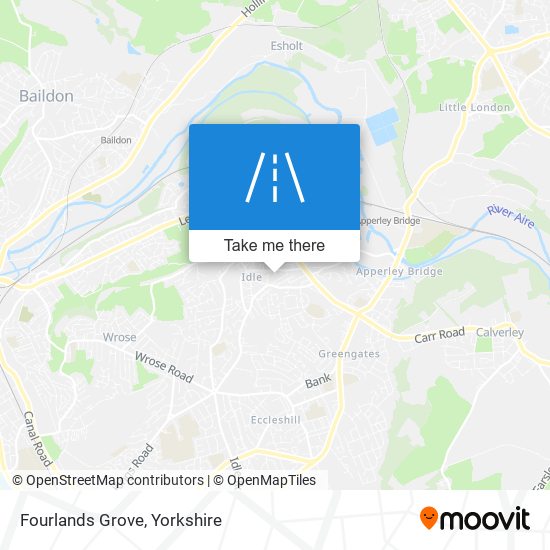 Fourlands Grove map