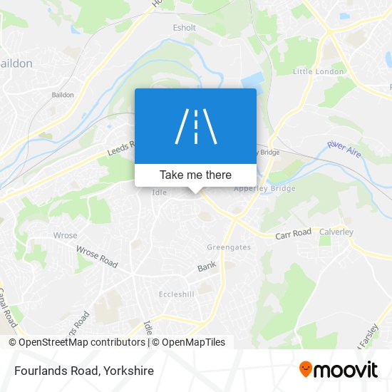 Fourlands Road map