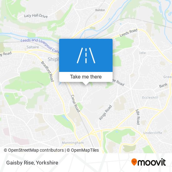 Gaisby Rise map
