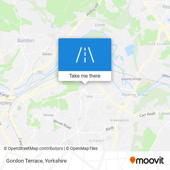 Gordon Terrace map