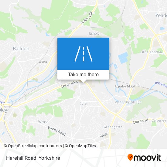 Harehill Road map