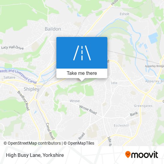 High Busy Lane map