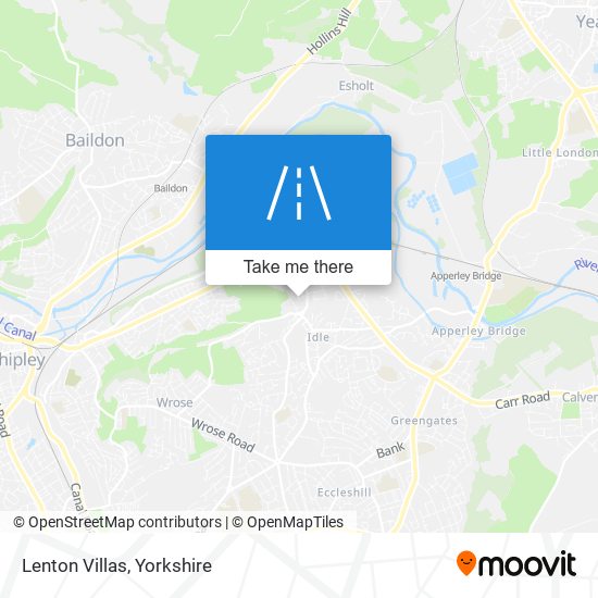 Lenton Villas map