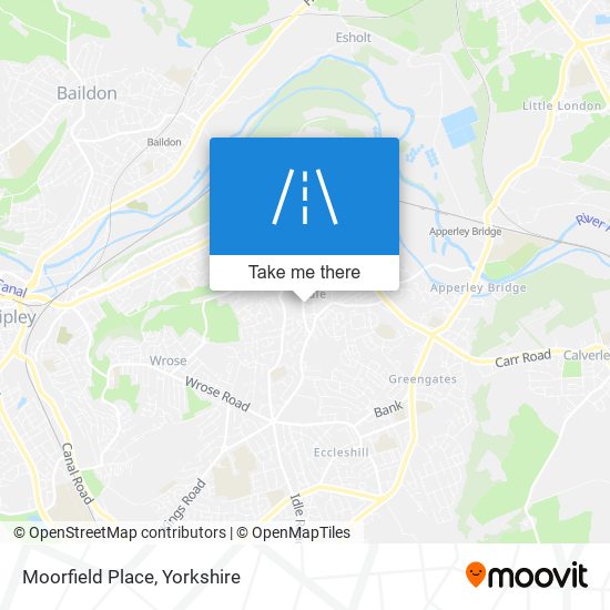 Moorfield Place map