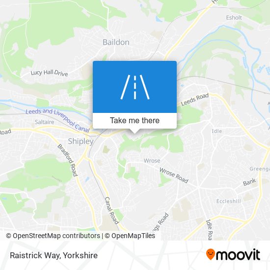 Raistrick Way map