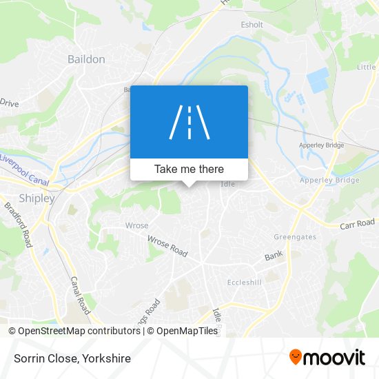 Sorrin Close map