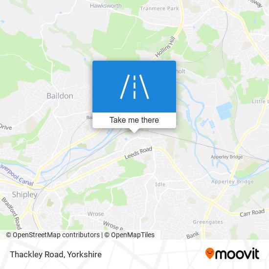 Thackley Road map