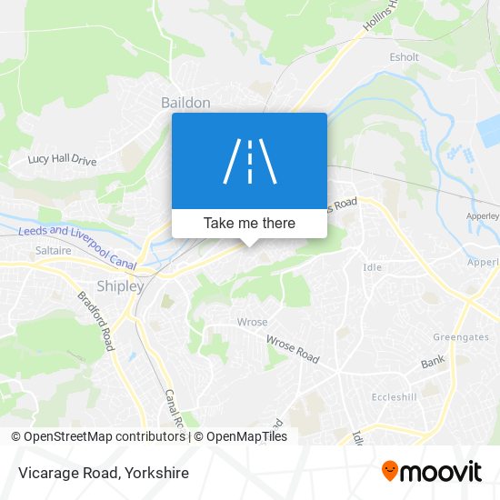 Vicarage Road map