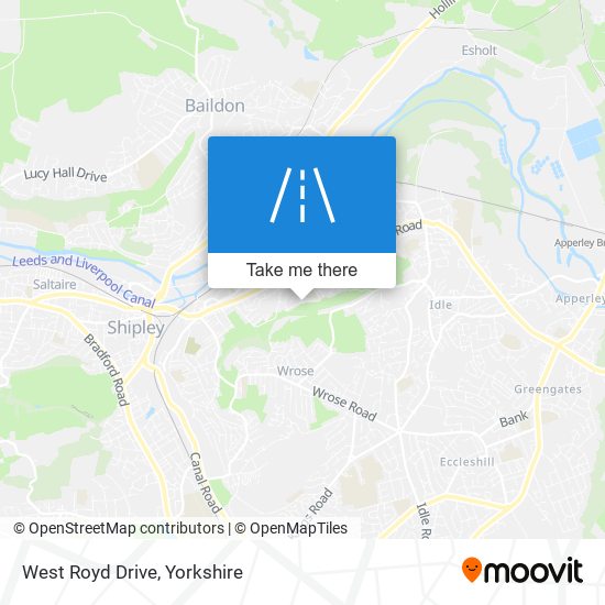 West Royd Drive map