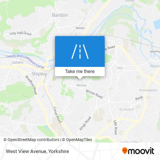 West View Avenue map