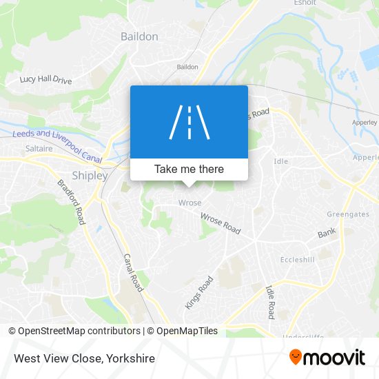 West View Close map