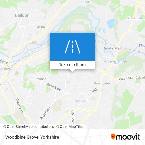 Woodbine Grove map