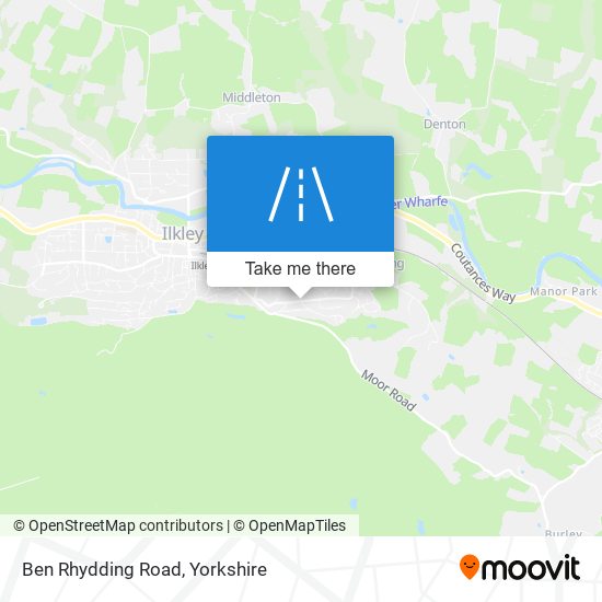 Ben Rhydding Road map