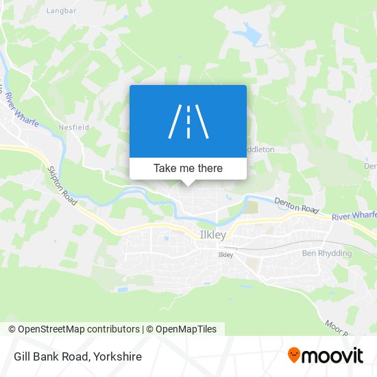 Gill Bank Road map