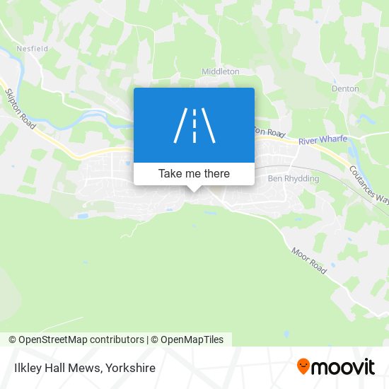 Ilkley Hall Mews map
