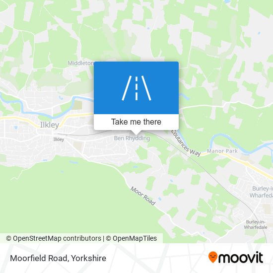 Moorfield Road map